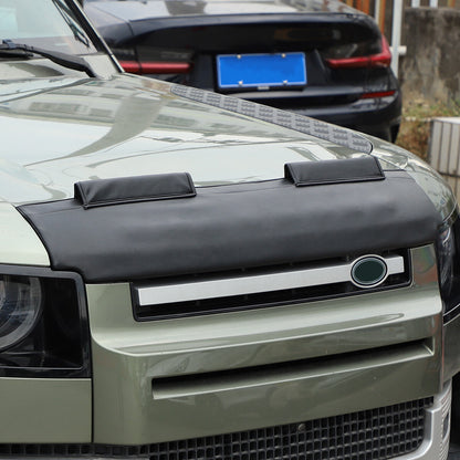 Black Car Bonnet Hood Bra Protector Mask Cover For Land Rover Defender 2020-2023 8