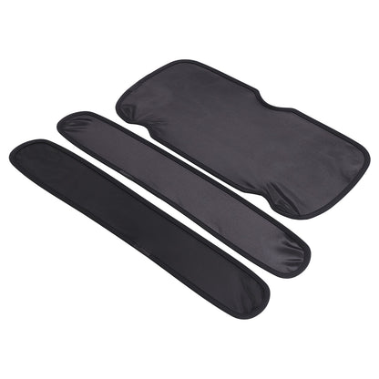 Black Memory Steel Sunroof Sunshade Cover For Land Rover Defender 2004-2018 17