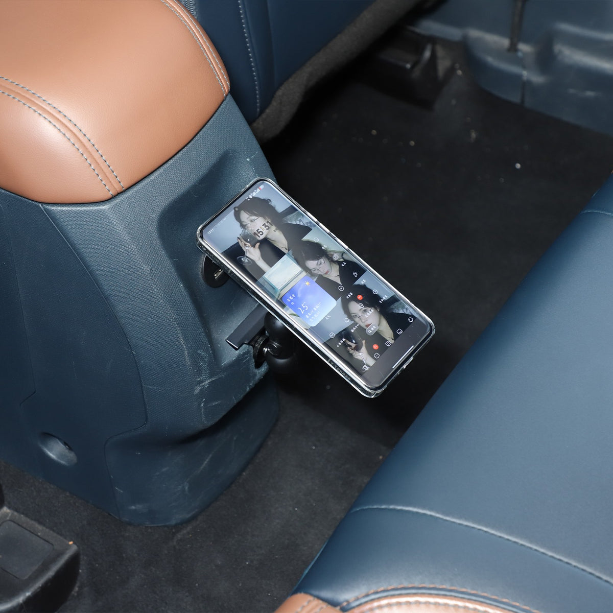 Magnetic Rear Seat Extendable Phone Mount Bracket For Ford Maverick 2022+ US 13