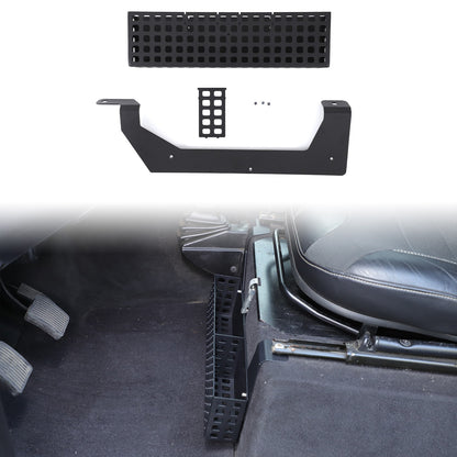 Aluminum Driver Seat Underseat Storage Basket Trim For LR Defender L316 2004-18 2