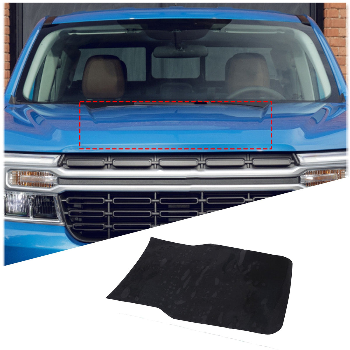 Hood Decal Trim Sticker For Ford Maverick 2022+ US 3