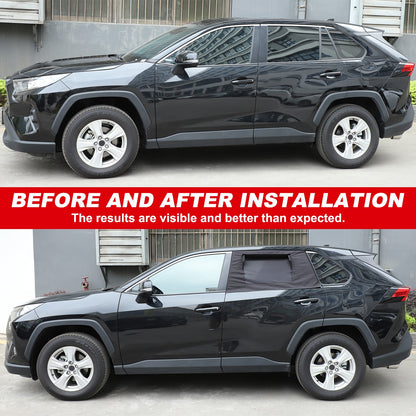 Rear Window Sun Shade Cover Deflectors For Toyota RAV4 2020-2024 19