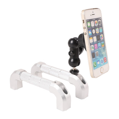 Replace Silver A-Pillar Handle W/Phone Mount For LR Defender L316 2004-2018 8