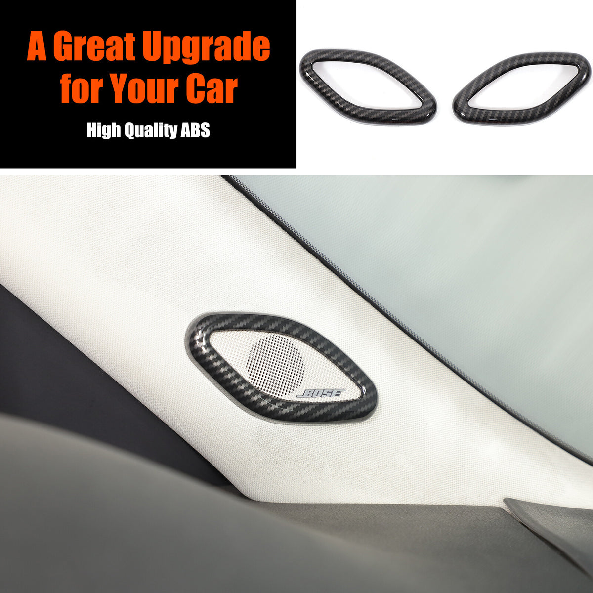 ABS Carbon Fiber Interior Decor Trim Cover For Cadillac Escalade 2007-14 26