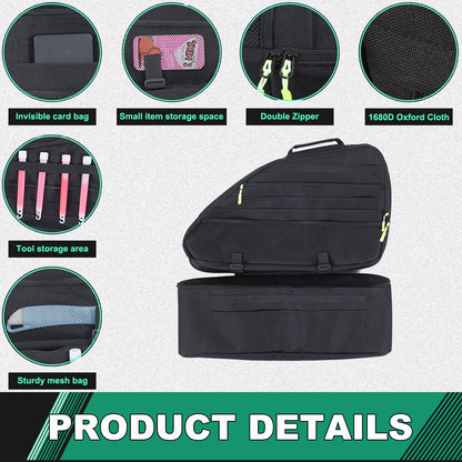 Black Rear Trunk Left Side Storage Bag Organizer For Honda Odyssey RB3 2014-24 9