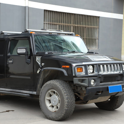 Matte Black ABS Roof Light Cover For Hummer H2 2003-2009 13