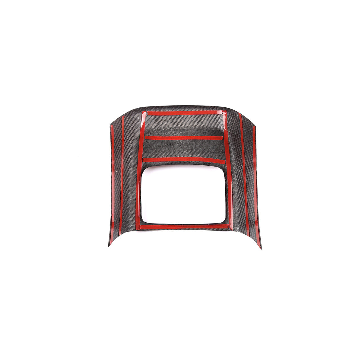 Red Carbon fiber Rear storage compartment cover trim For Toyota Supra A90 19-24 9