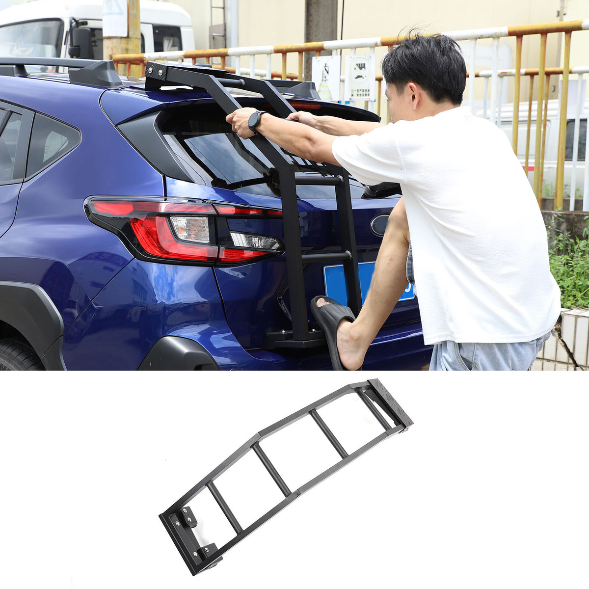 Back Rear Roof Ladder Tailgate Driver Side Rack For Subaru Crosstrek 2024+ US 7