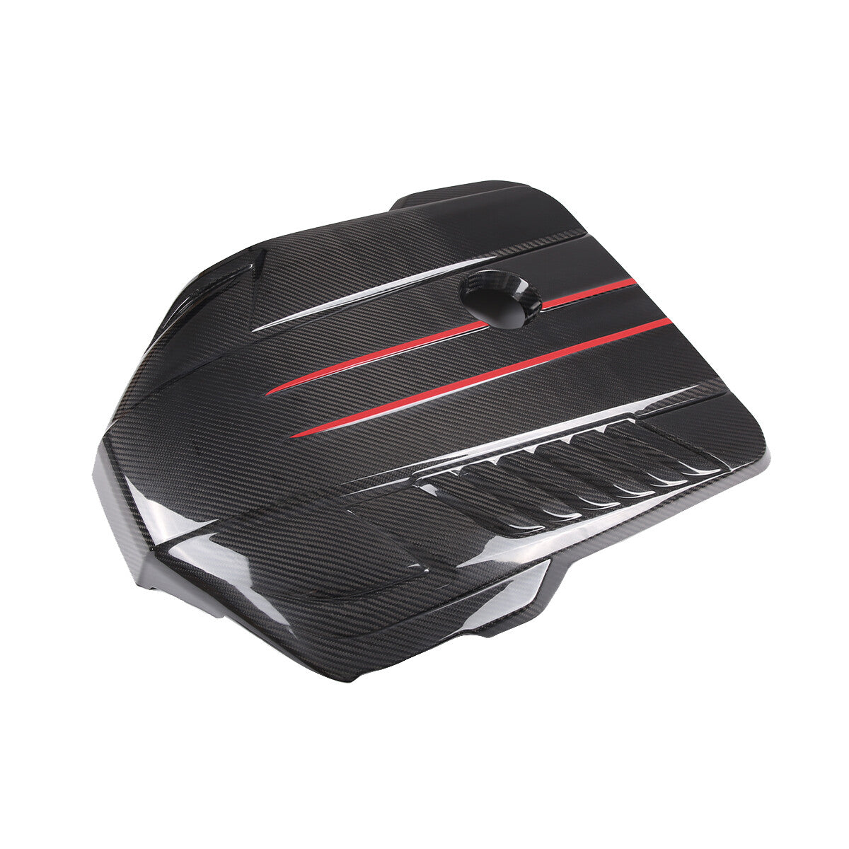 Real Carbon Fiber Replacement Front Engine Cover Shield For Toyota Supra 19-24 5