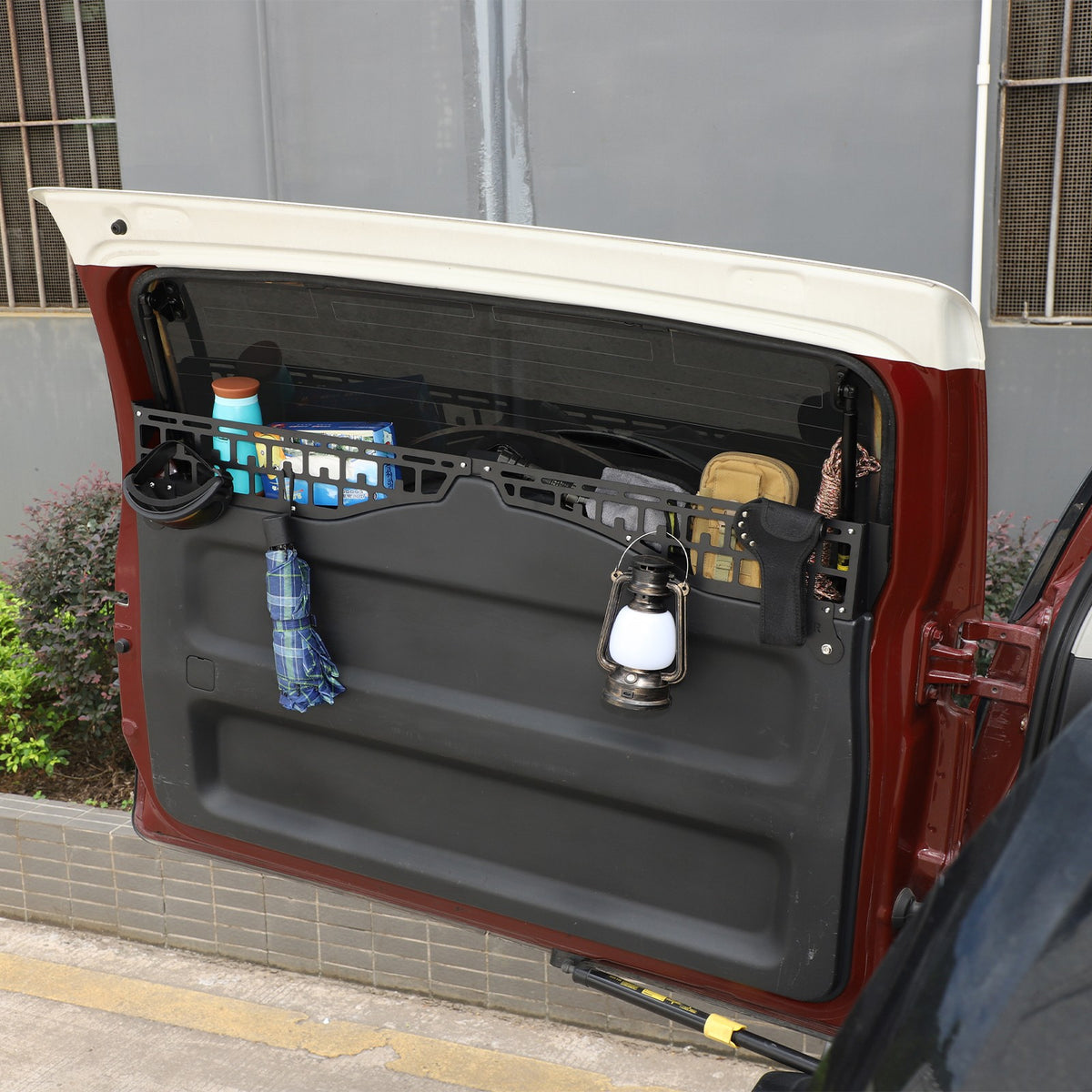 Steel Rear Window Storage Fence Molle Panel For Toyota FJ Cruiser 2007-21 1