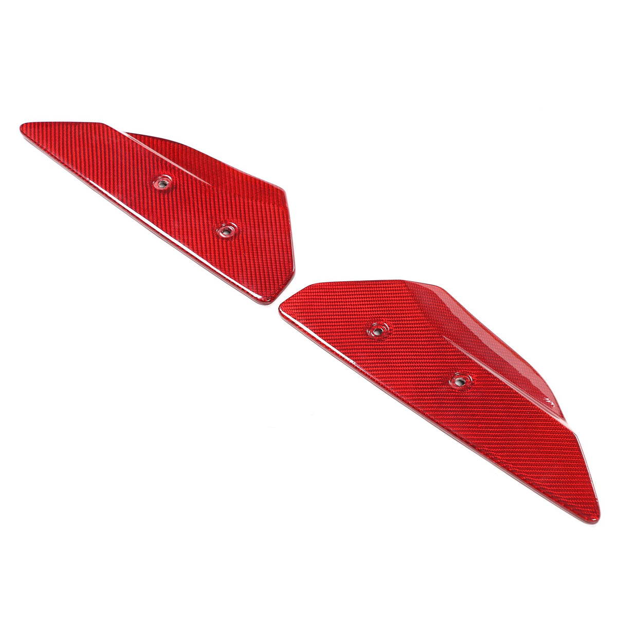 Replacement Red Real Carbon Fiber Rear Spoiler Panel Trim For Corvette C8 2020+ 19