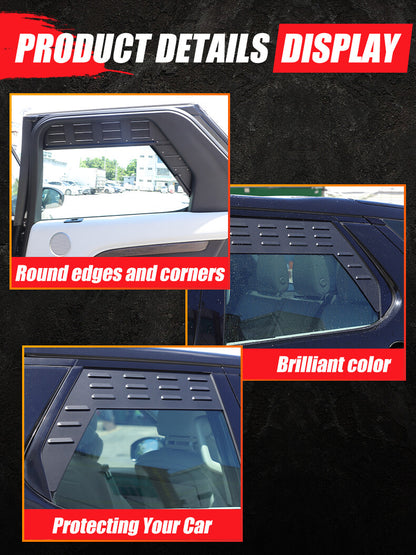 Rear Door Window Louver Air Vent Panel Trim Cover For LR Discovery 5 L462 17+ US 18