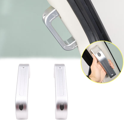 Silver Interior A-Pillar Grab Handle Trim Frame For Nissan Titan 2016-2023 1