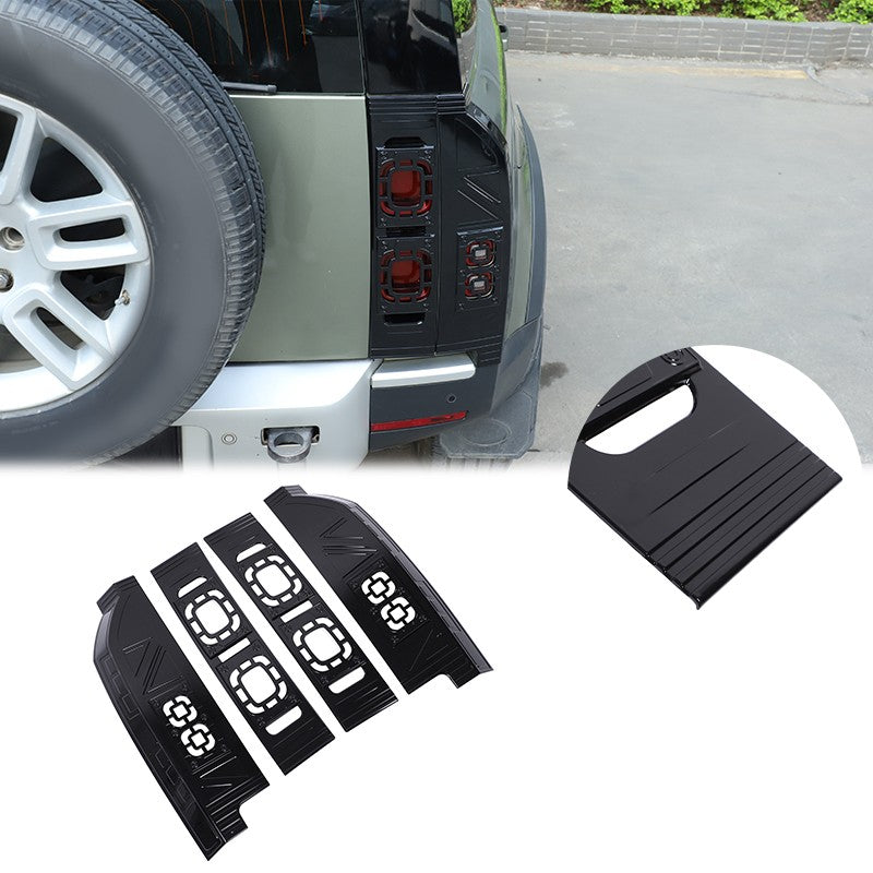 Mesh Piano Black ABS Taillight Protection Trim For LR Defender L663 2020-2025 22