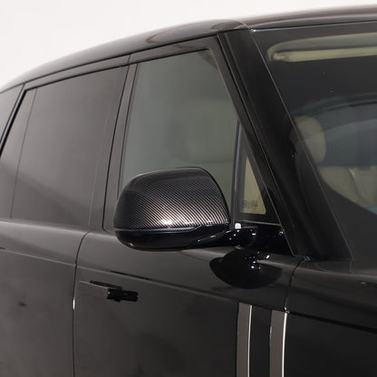 For Range Rover Vogue Sport 2022-23 Carbon Fiber ABS Rear View Mirror Cover Trim 6