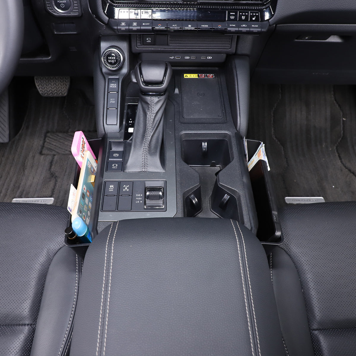 Center Gear Shift Storage Box Cover Trim Tray For Toyota Land Cruiser LC250 24+ 3