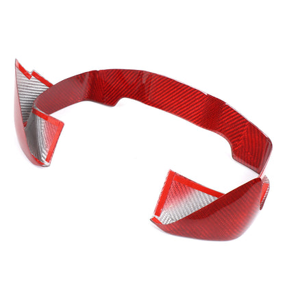 Red Real Carbon Fiber Center Dashboard Trim For Subaru Crosstrek 24+ 8