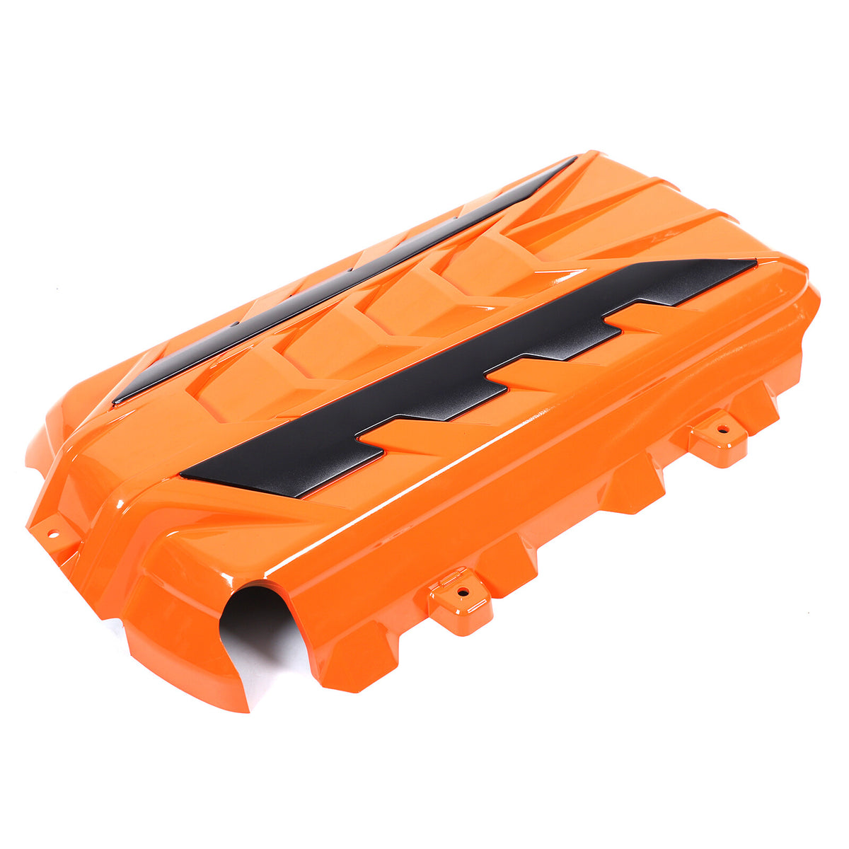 Orange Engine Bay Panel Cover Trim in Edge Black For Corvette Coupe C8 2020-2026 7