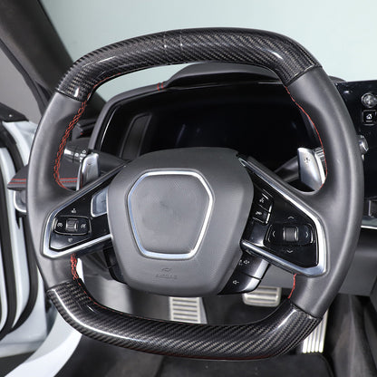 Real Dry Carbon Fiber Full Interior Center Set Trim Kit For Corvette C8 20-25 US - Styles 46-50 55