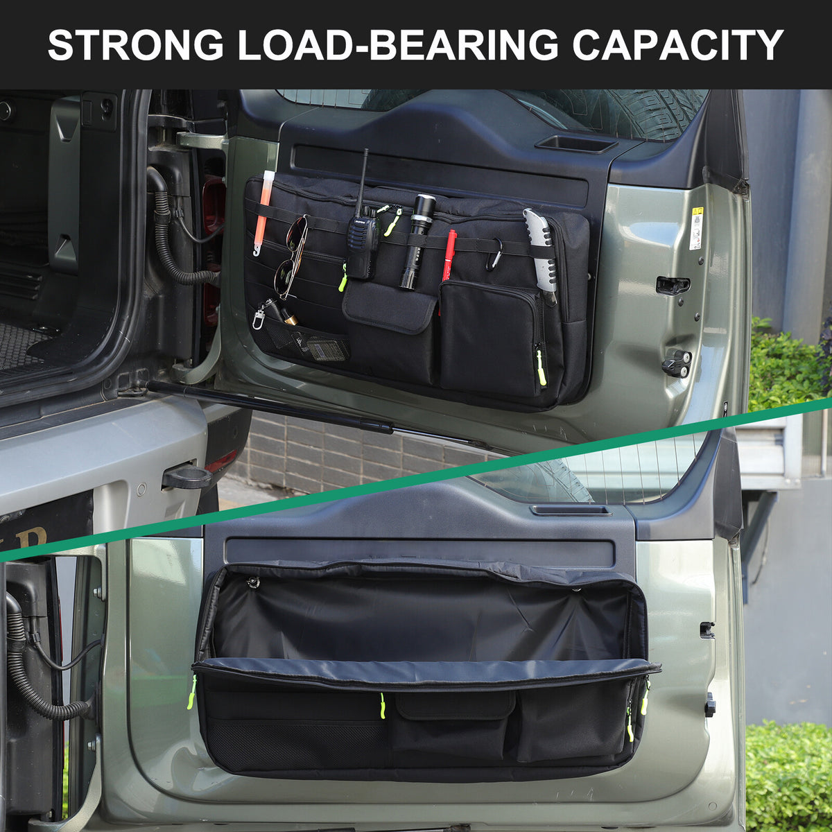 Rear Door Tailgate Trunk Storage Bag Cargo Tool For LR Defender L663 2020-24 10