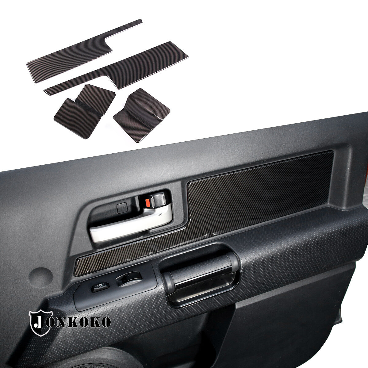 ABS Inner Door Trim Panel Strip Cover Decorate For Toyota FJ Cruiser 2007-2021 8