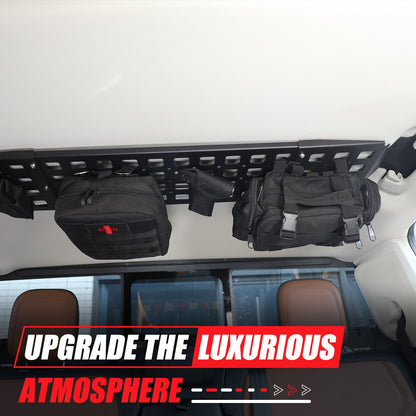 Aluminum Alloy Rear Roof Hanging Bag Rack Molle Panel For Ford Maverick 2022+ 19