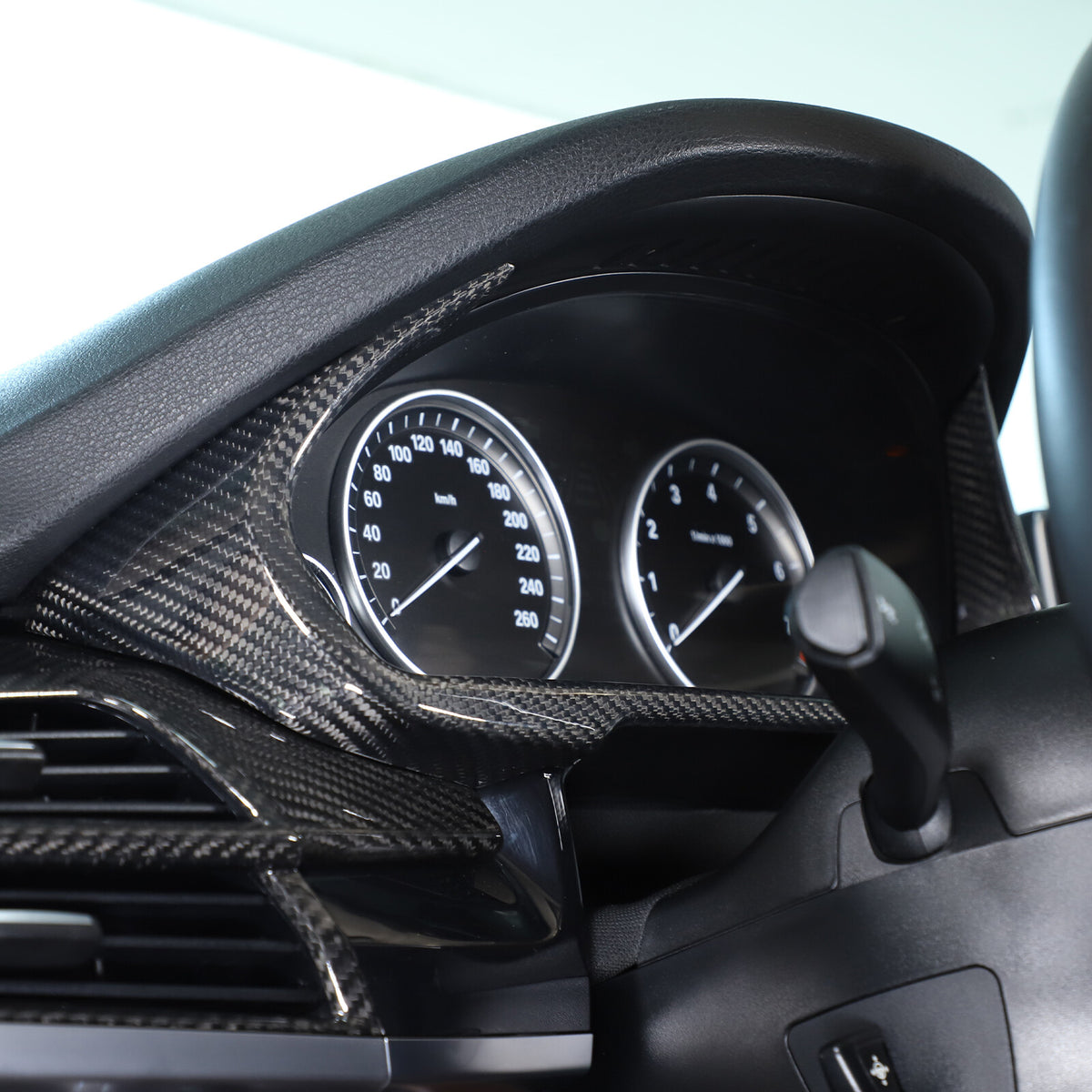 17PCS Real Dry Carbon Fiber Interior Trim Decor Cover For BMW X5 F15 2014-2018 3
