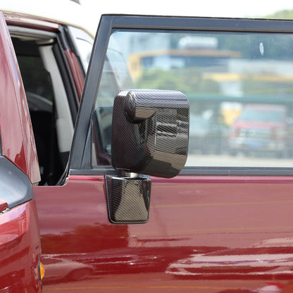 Carbon Exterior Rearview mirror base cover trim For Toyota FJ Cruiser 2007-2021 6