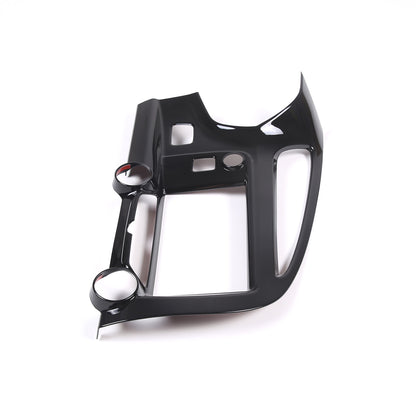Glossy Black ABS Center Console air outlet frame Trim For Corvette C7 2014-19 8