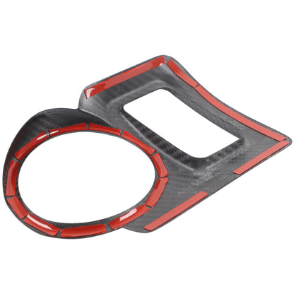 Real Carbon Fiber Center Console Cup Holder Trim For Nissan 370Z Z34 2009-2020 9