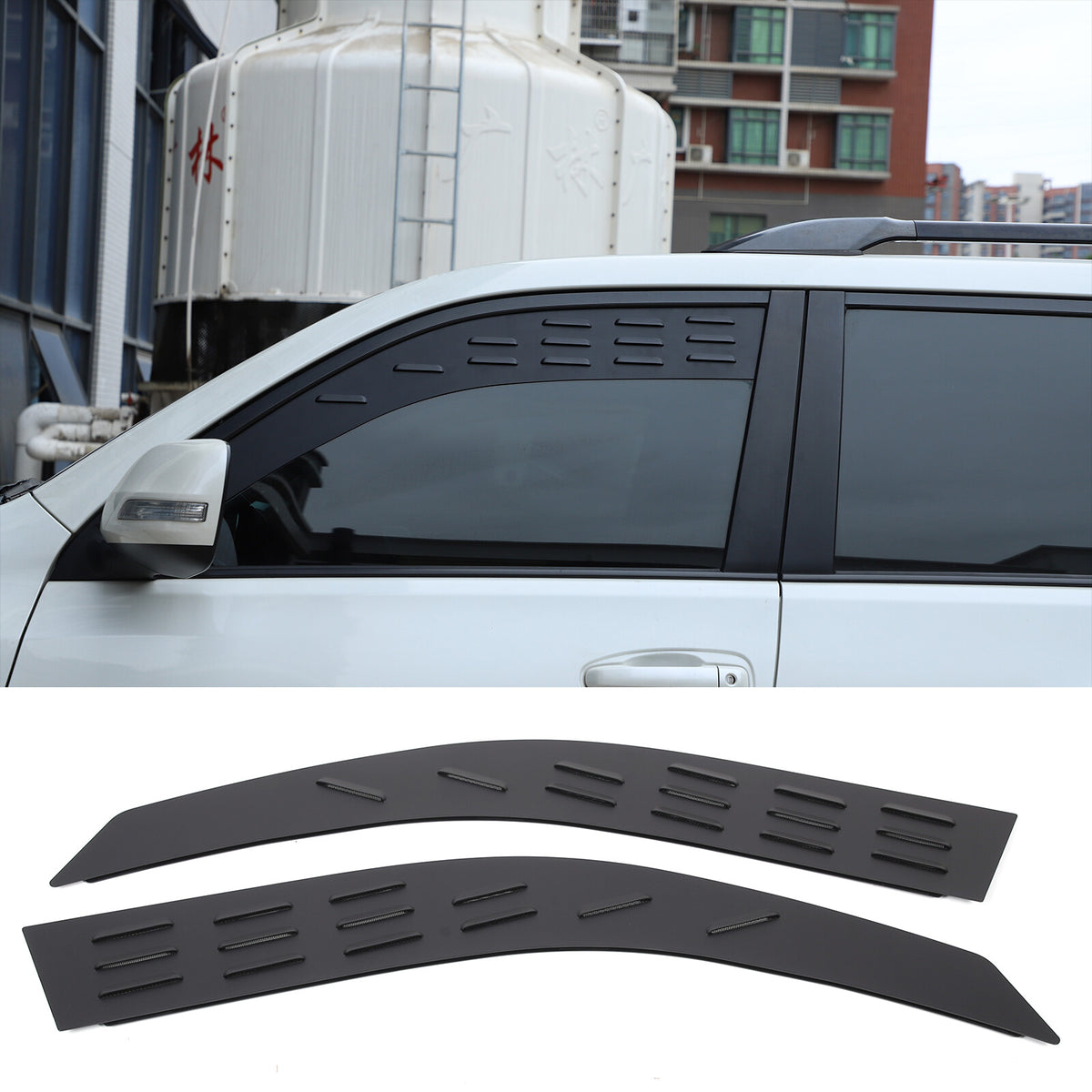 Rear Door Window Louver Air Vent Panel Trim For Toyota Land Cruiser Prado 10-23 3