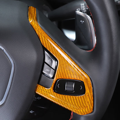 Real Carbon Fiber Steering Wheel Button Trim Cover For Corvette C8 2020-2026 - Variants 1-5 40