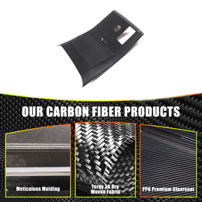 Real Carbon Fiber Center Gear Shift Panel Trim For LR Range Rover Sport L461 23+ 12
