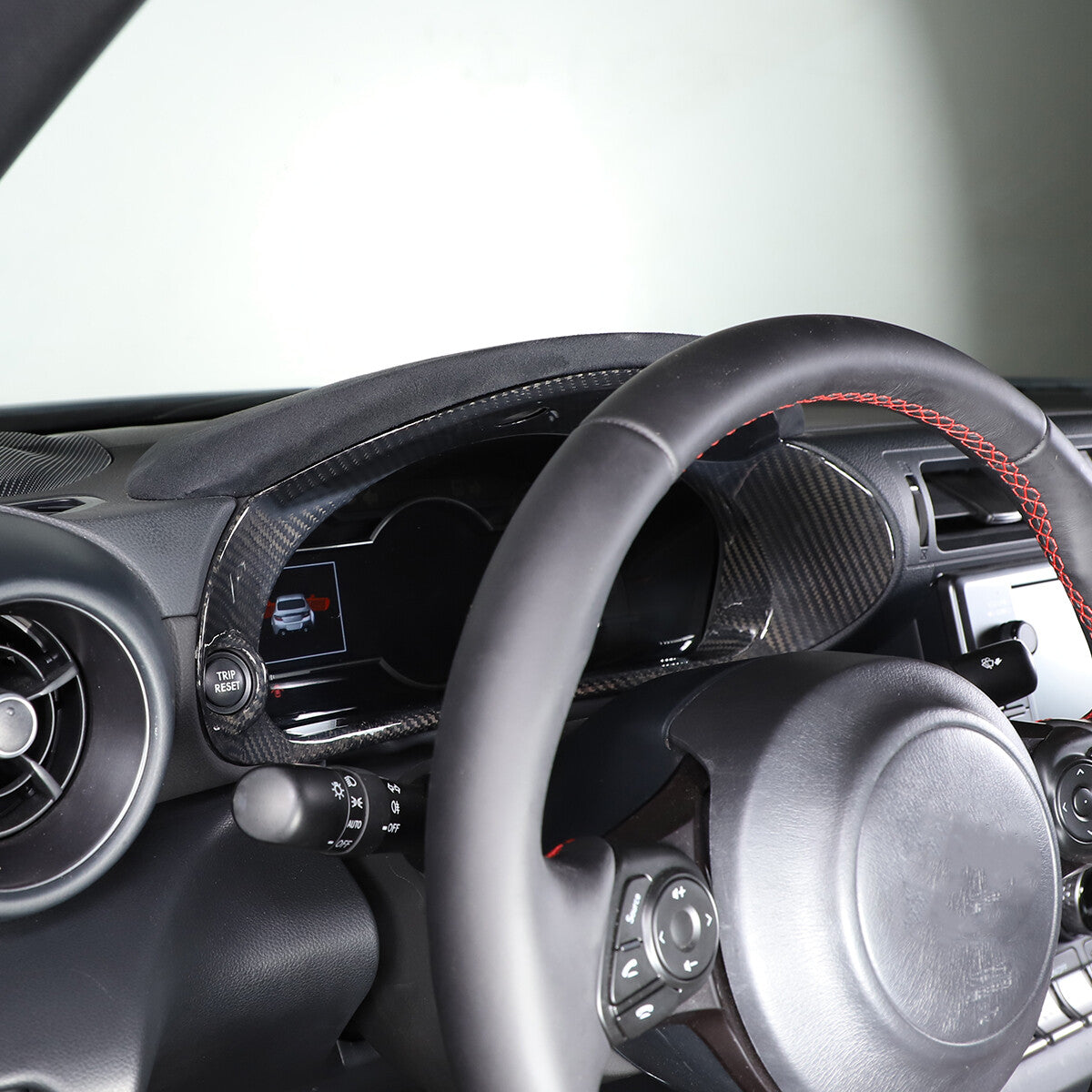 Real Carbon Fiber Tachometer Frame Cover Trim For GR86/Subaru BRZ 2022-24 US 12