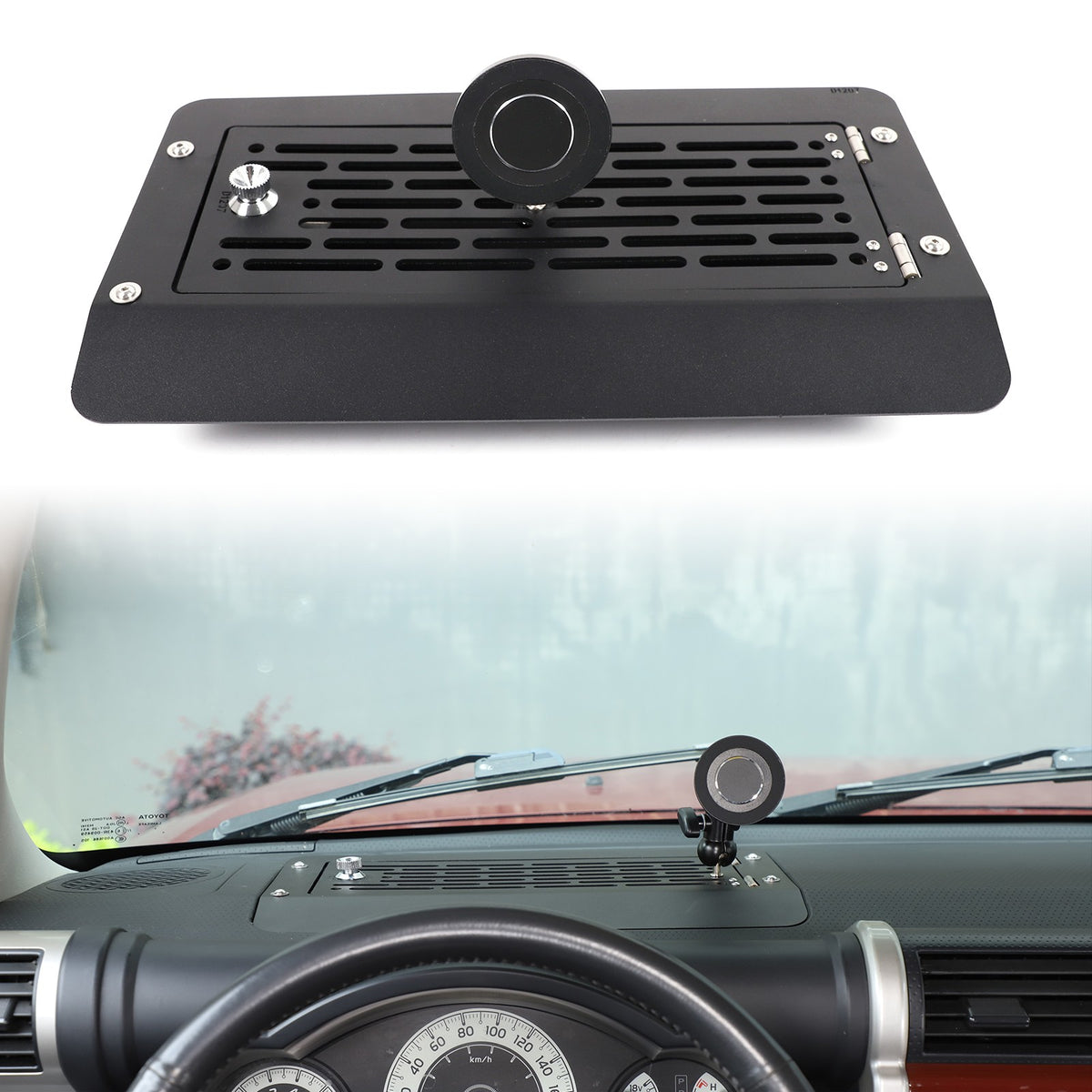 Magnetic Phone Holder with Dashboard Password Box For Toyota FJ Cruiser 2007-21 15