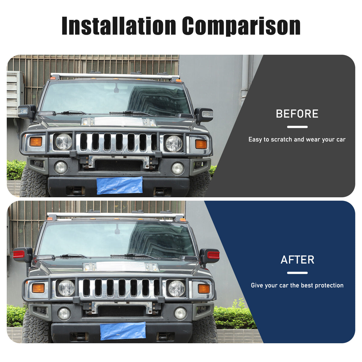 Red Real Carbon Fiber Exterior Rearview Mirror Groove Trim for Hummer H2 2003-09 21