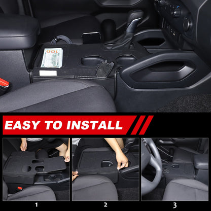 Black Center Console Cover Trim For Nissan Frontier 2022+ US 5