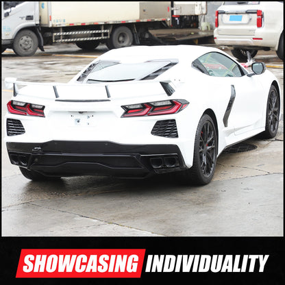 Aluminum Alloy Exterior Hood Engine License Plate Trim For Corvette C8 2020+ US - Variants 1-5 29