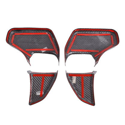 Matte Real Carbon Fiber Side Mirror Base Trim For Benz G-Class W464 2019-2024 16