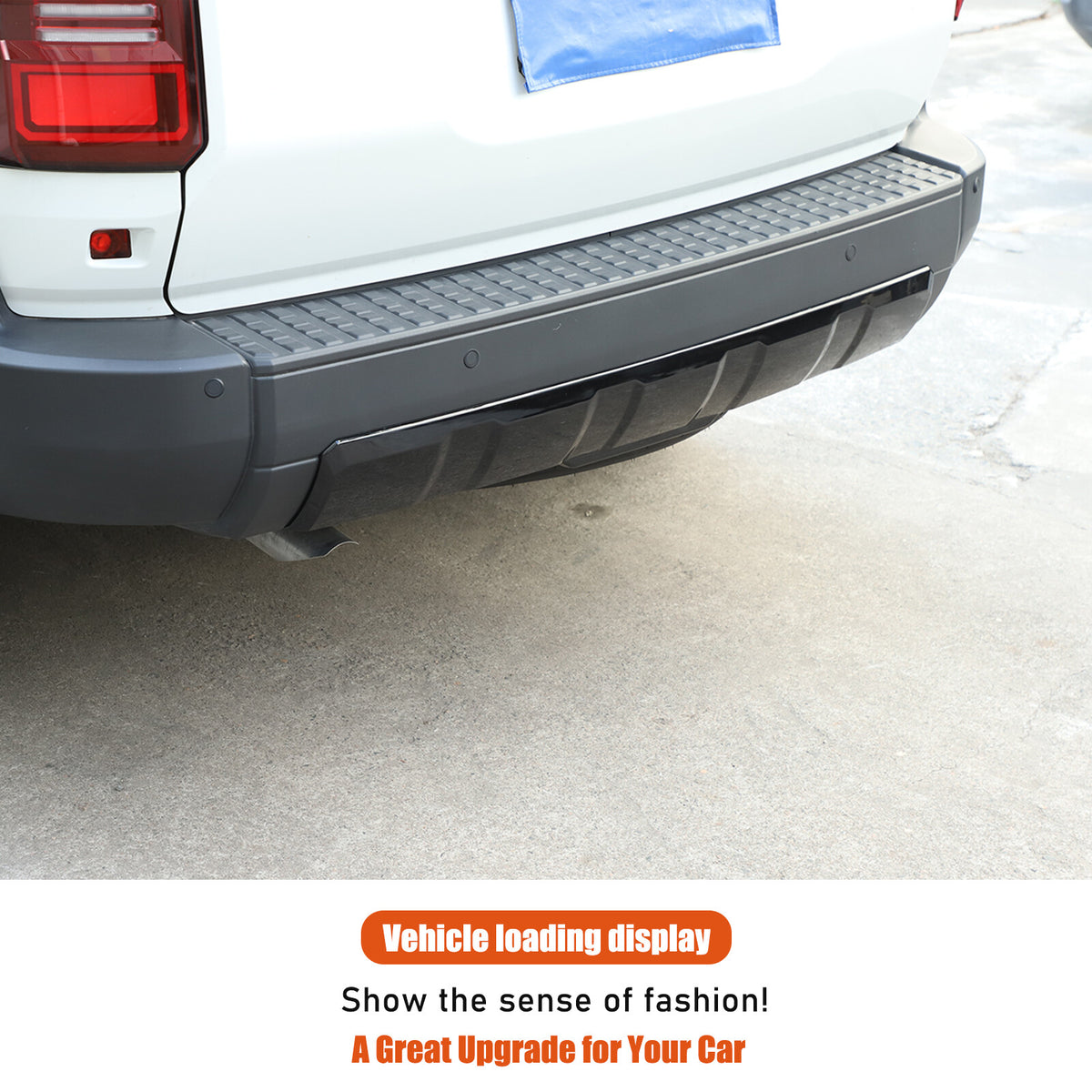 Glossy Black Rear Bumper Spoiler Guard For Toyota Land Cruiser LC250 24+ US 23
