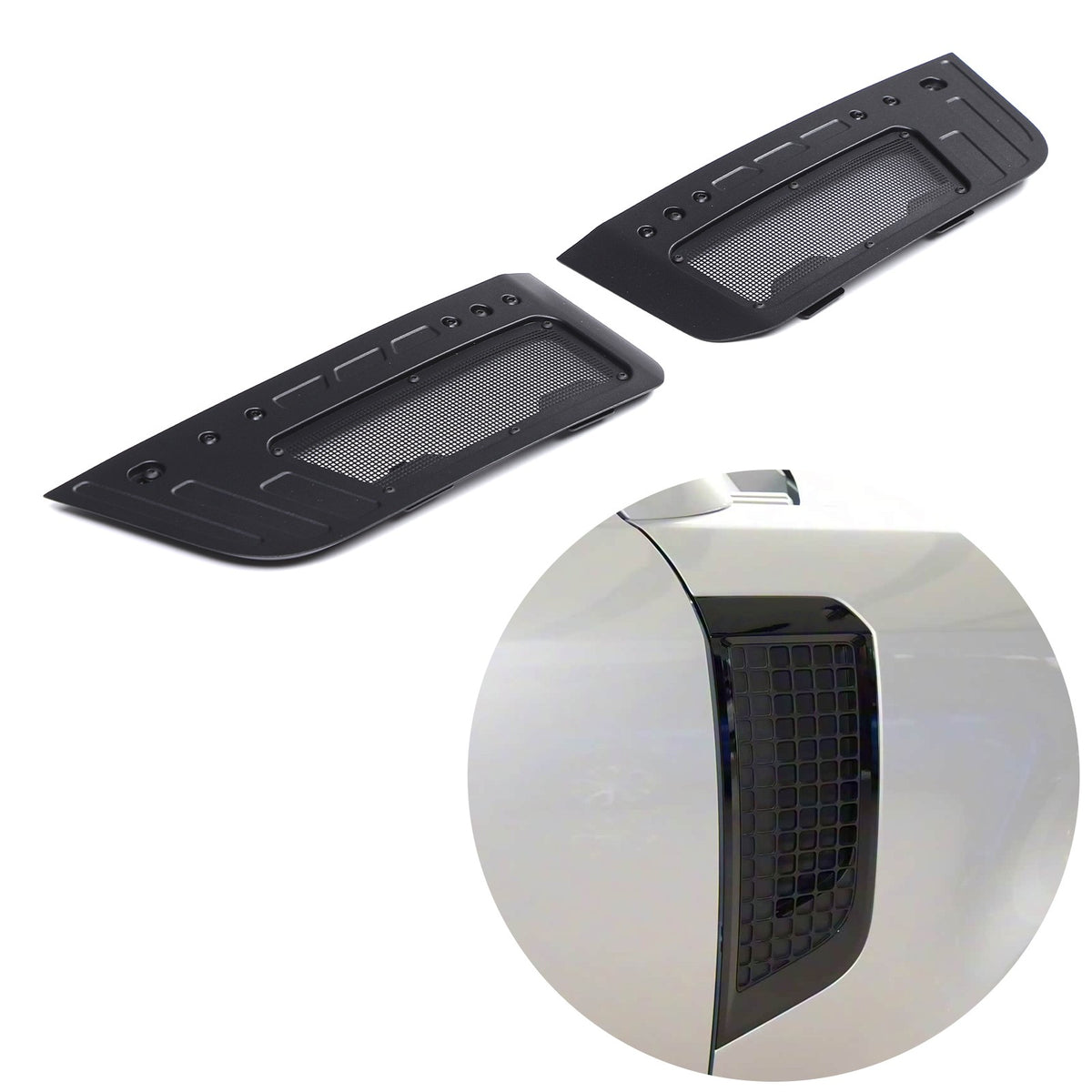 Replacement Fender Vent Mesh Guard Extension Cover For LR Defender L663 2020+ US 8