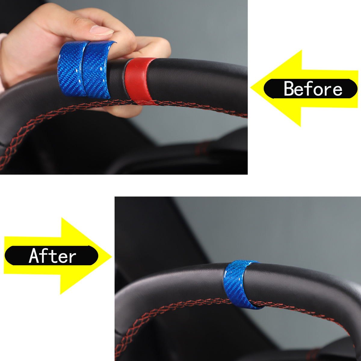 Blue Real Carbon Fiber Full Interior Set Decor Trim Kit for Corvette C8 20-25 - Variants 1-5 61