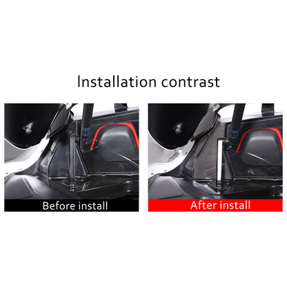 Real Dry Carbon Fiber Rear Window Corner Cover Trim Frame For Corvette C8 20-26 21