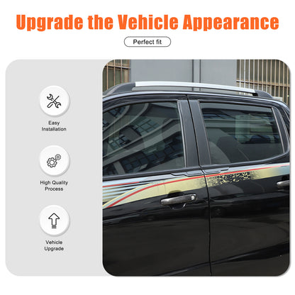 Black Car Window Bottom Strip Cover Trim For Ford Ranger 2015-2021 23