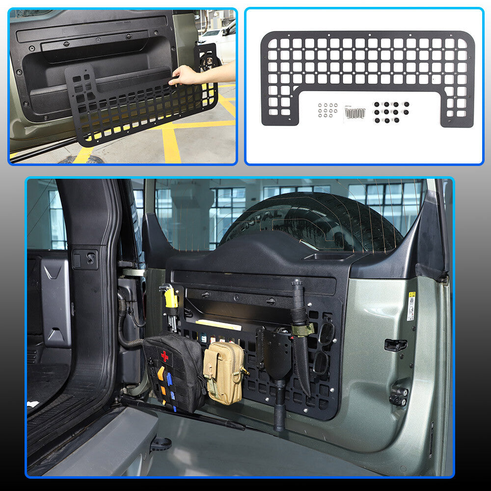 Tailgate Door Rear Cargo Storage Shelf Molle Panels For Land Rover Defender 20+ 1