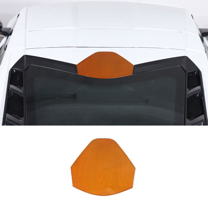 Yellow Carbon Fiber Rear Window Cover Trim For Corvette C8 Coupe 2020-26 1