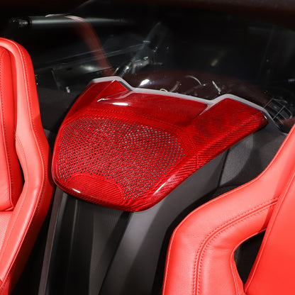 Red Real Carbon Fiber Full Interior Set Decor Trim Kit for Corvette C8 20-25 - Styles 56-60 23