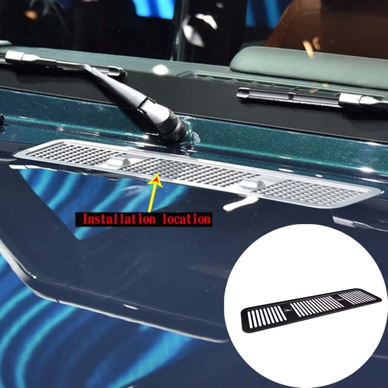 Matte Real Carbon Fiber Hood Air Inlet Vent Trim for Benz G Class W463 2019+ 4