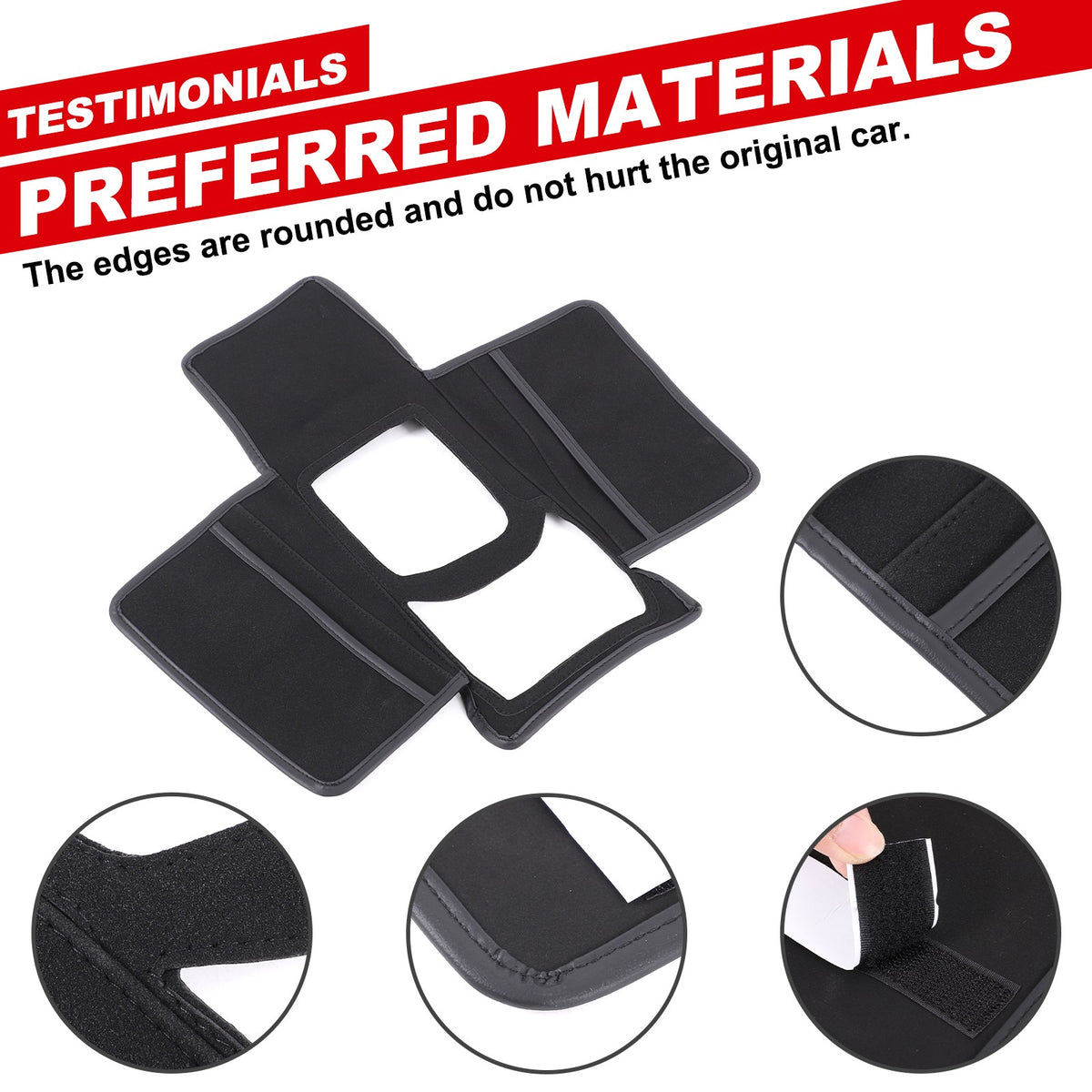 Suede Cloth Center Console Gear Shift Trim Cover For Subaru Forester SK 19-24 US 20