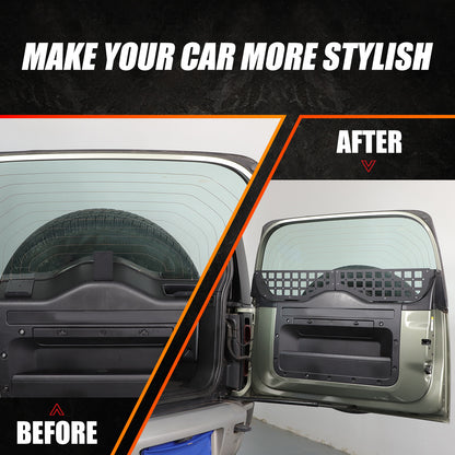 Alloy Tailgate Window Storage Fence Molle Panel Rack For LR Defender L663 2020+ 12